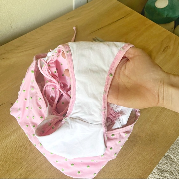 Lilly Pulitzer Dotted High Waist Tie Removable Straps One piece Swimsuit - Picture 6 of 6